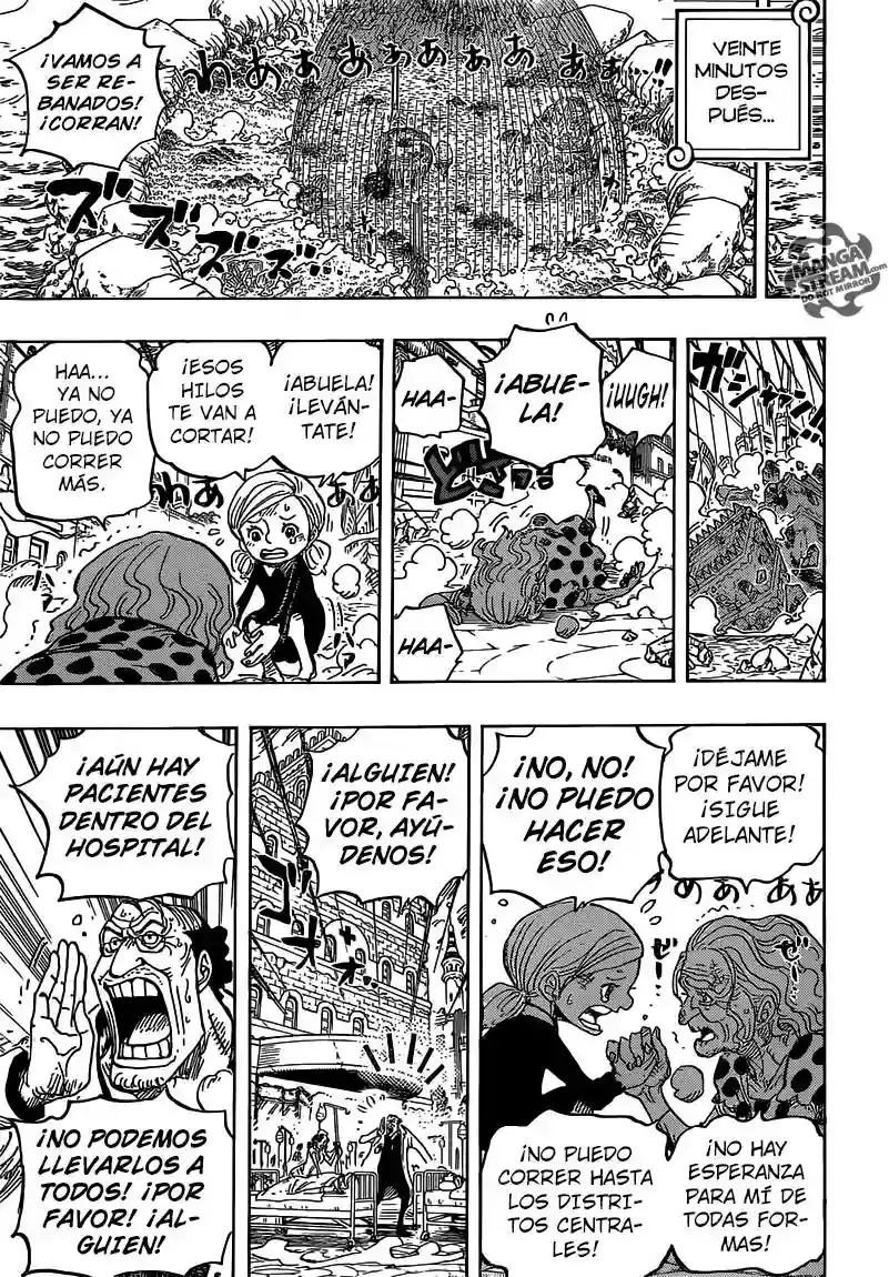 One Piece Capitulo 785: Aun cuando mis piernas esten rotas página 10