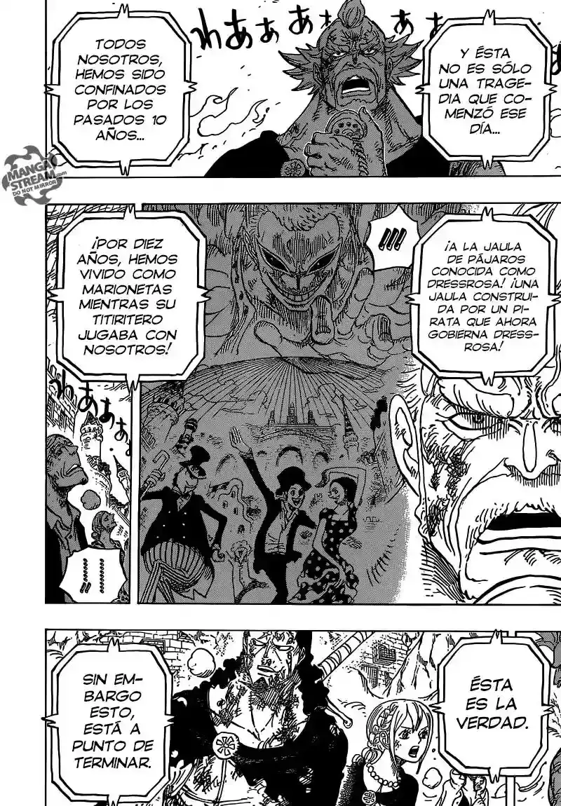 One Piece Capitulo 785: Aun cuando mis piernas esten rotas página 13