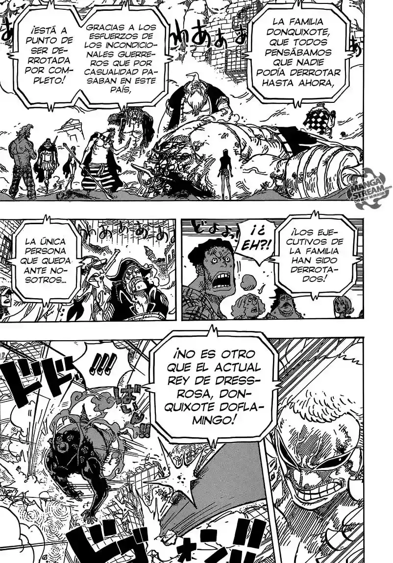 One Piece Capitulo 785: Aun cuando mis piernas esten rotas página 14