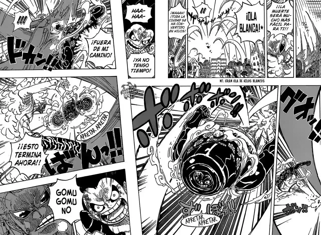 One Piece Capitulo 785: Aun cuando mis piernas esten rotas página 17