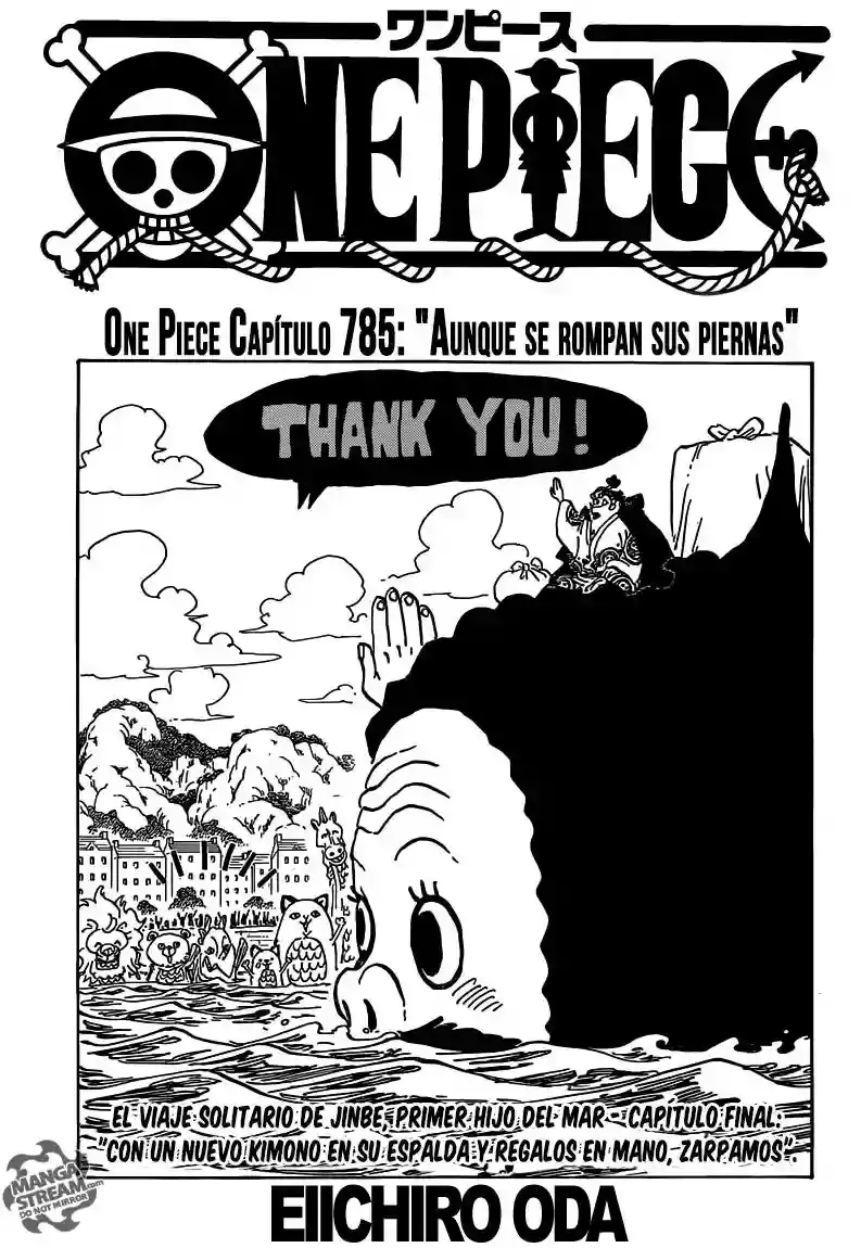 One Piece Capitulo 785: Aun cuando mis piernas esten rotas página 2