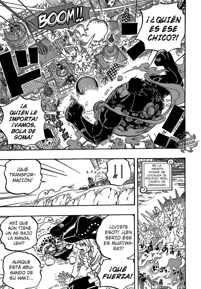 One Piece Capitulo 785: Aun cuando mis piernas esten rotas página 4