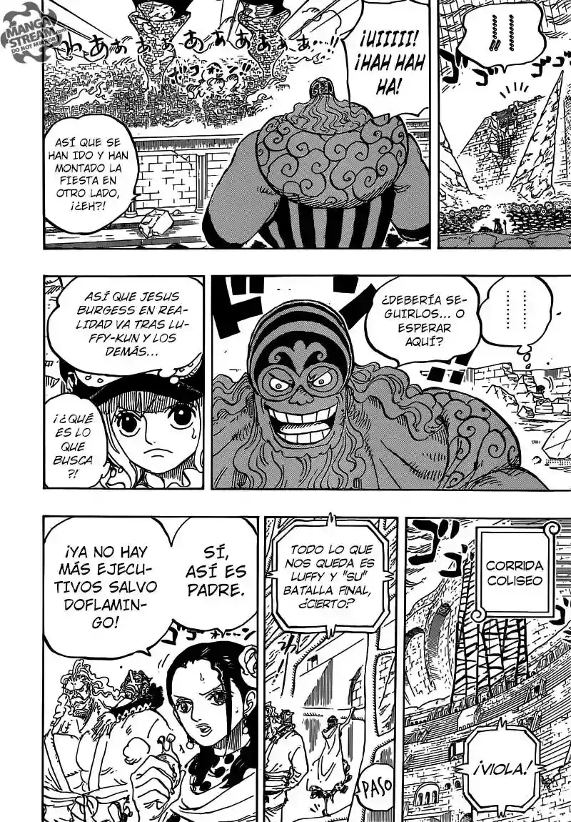 One Piece Capitulo 785: Aun cuando mis piernas esten rotas página 5