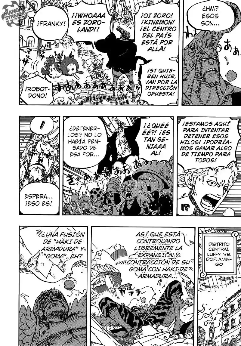 One Piece Capitulo 785: Aun cuando mis piernas esten rotas página 7