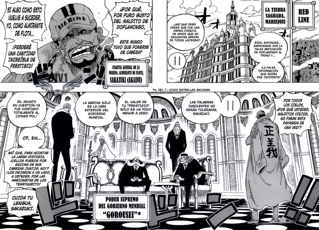 One Piece Capitulo 793: Tigre &amp; Perro página 5