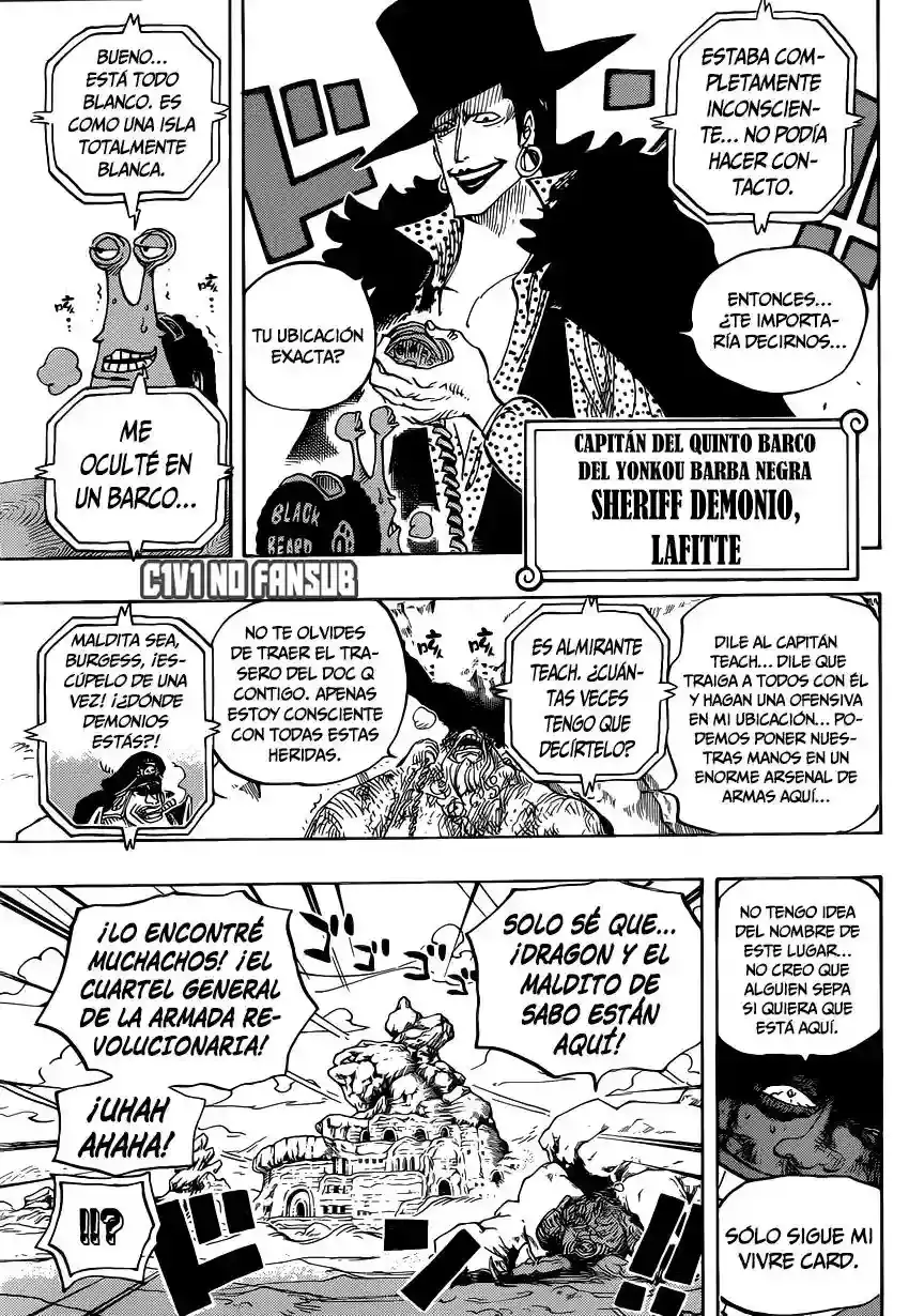 One Piece Capitulo 803: Escalando el elefante página 10