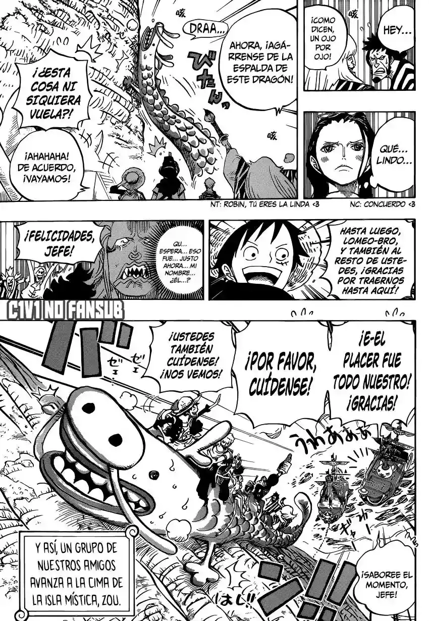 One Piece Capitulo 803: Escalando el elefante página 6