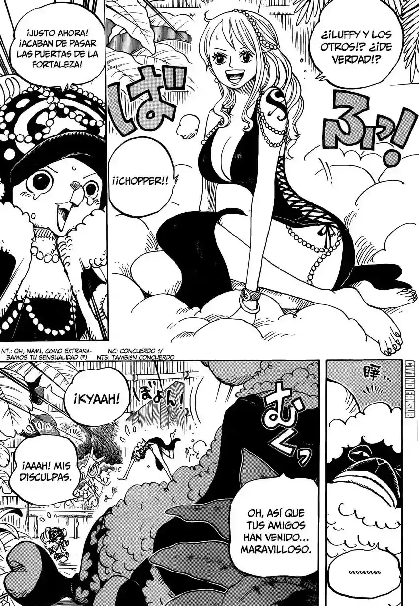 One Piece Capitulo 806: En el fuerte de Right Belly página 14