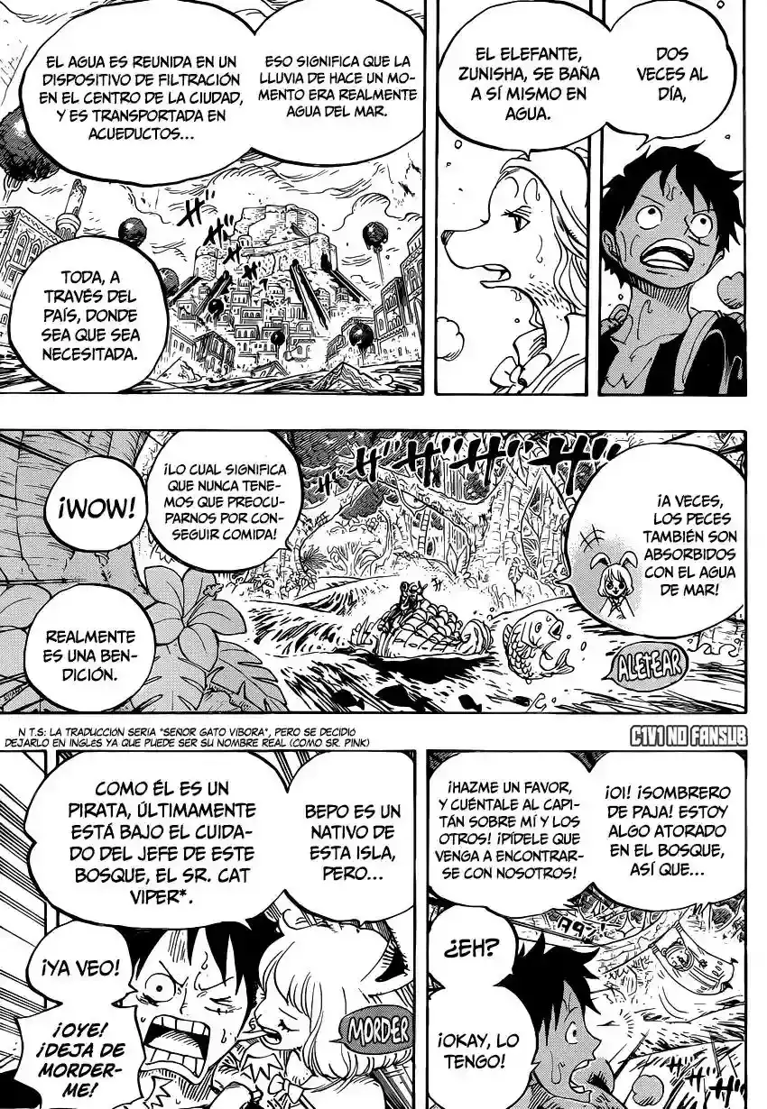 One Piece Capitulo 806: En el fuerte de Right Belly página 6