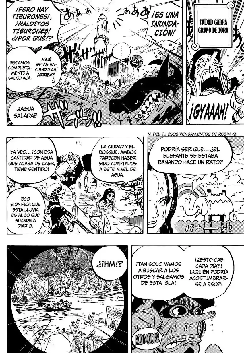 One Piece Capitulo 806: En el fuerte de Right Belly página 7