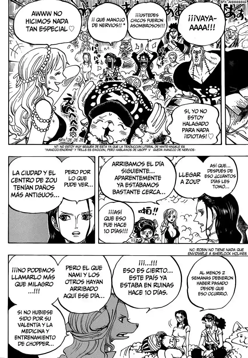 One Piece Capitulo 807: Hace Diez Días página 12