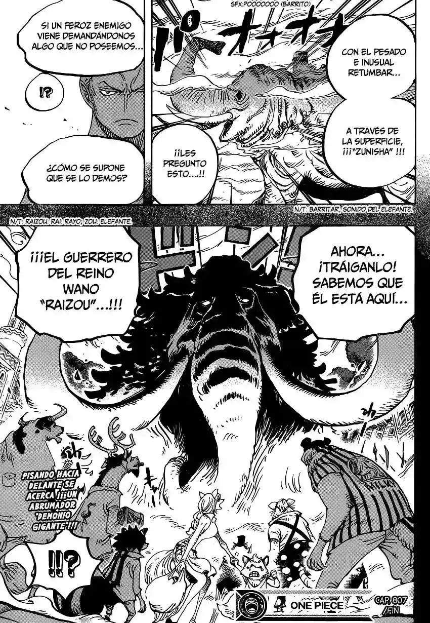 One Piece Capitulo 807: Hace Diez Días página 17