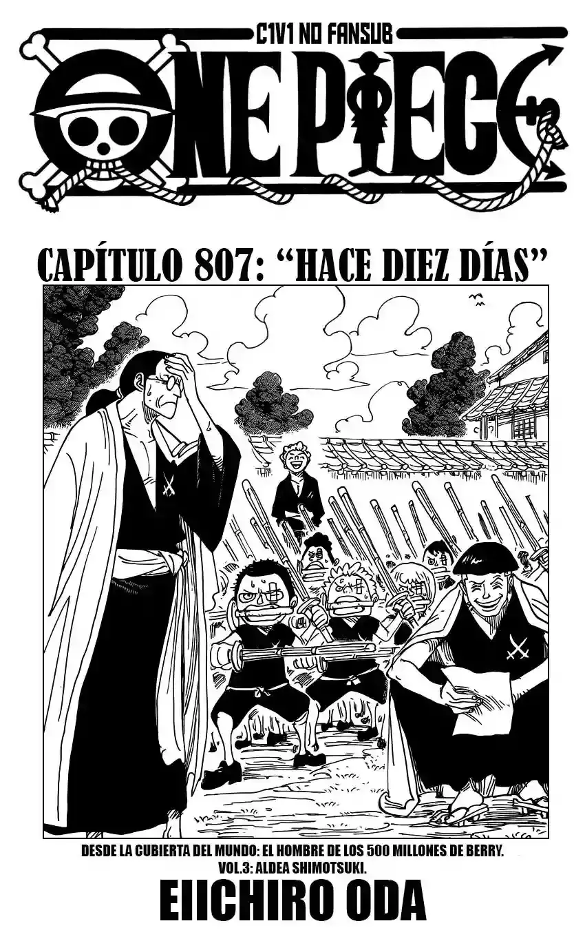 One Piece Capitulo 807: Hace Diez Días página 2