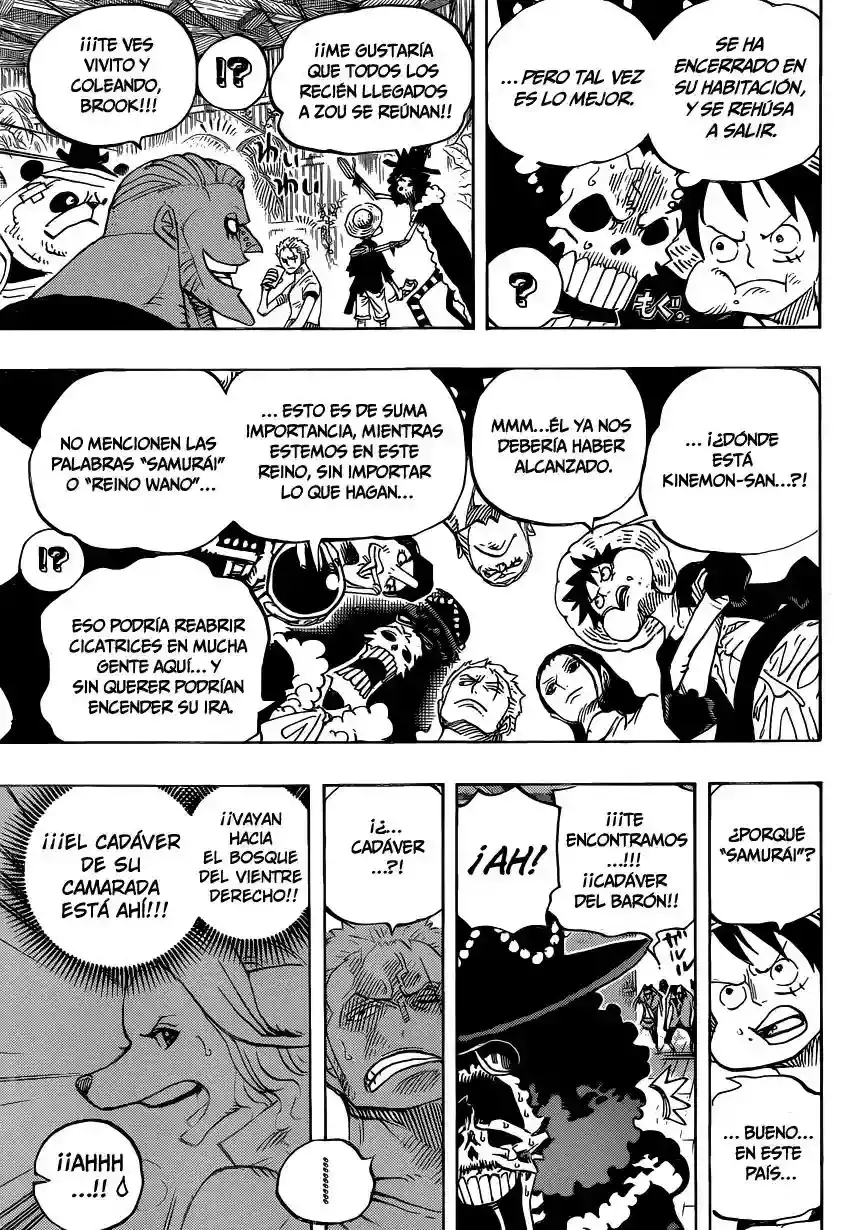One Piece Capitulo 807: Hace Diez Días página 5