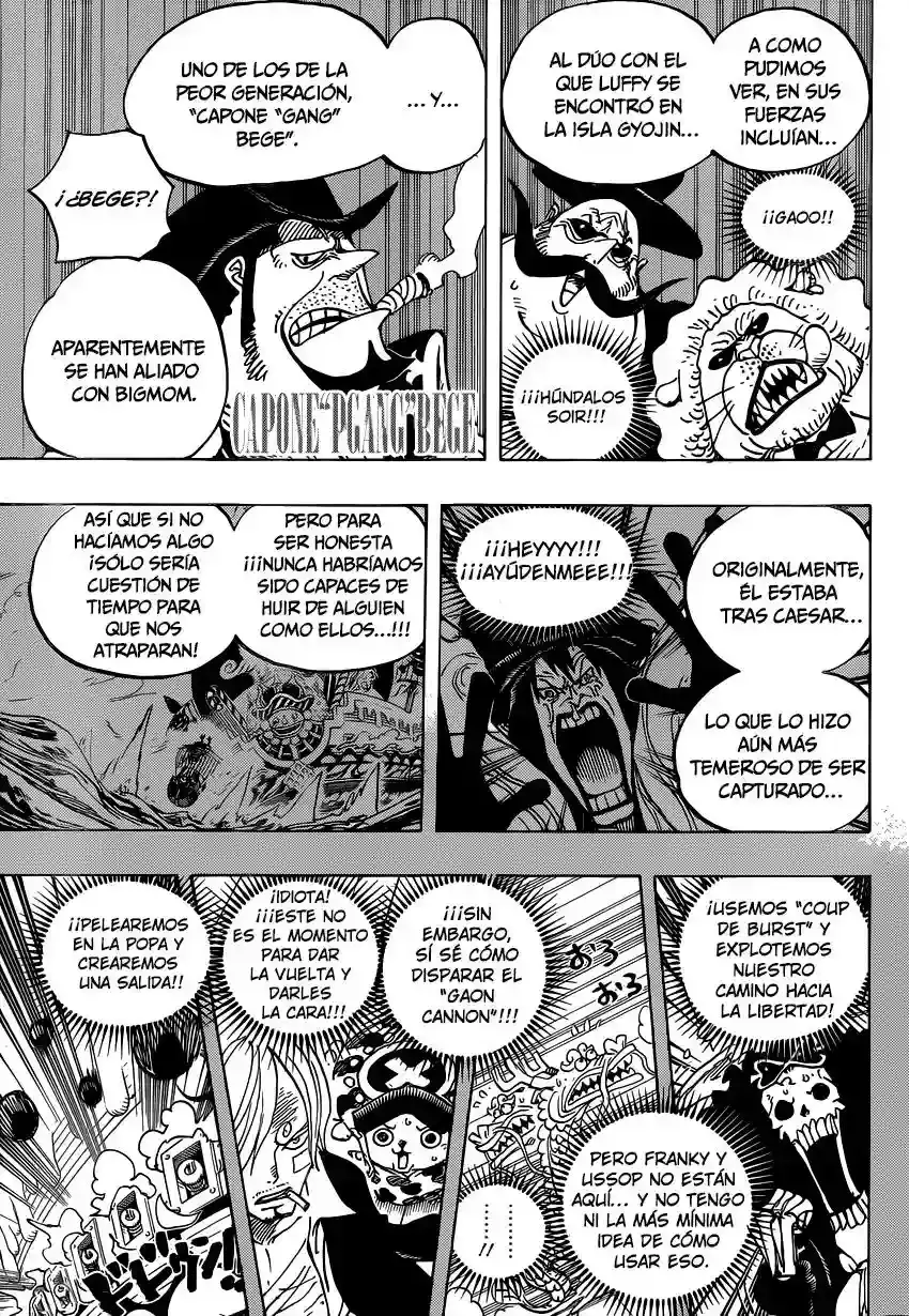 One Piece Capitulo 807: Hace Diez Días página 9