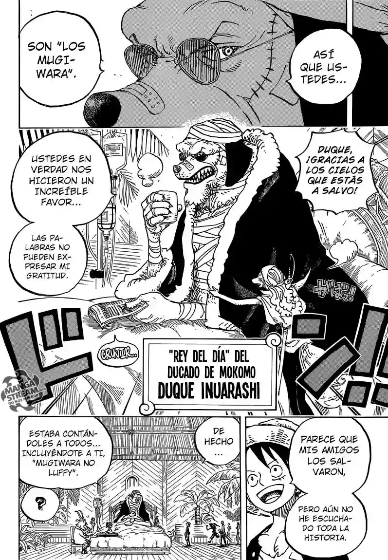 One Piece Capitulo 808: El Duque Inuarashi página 16