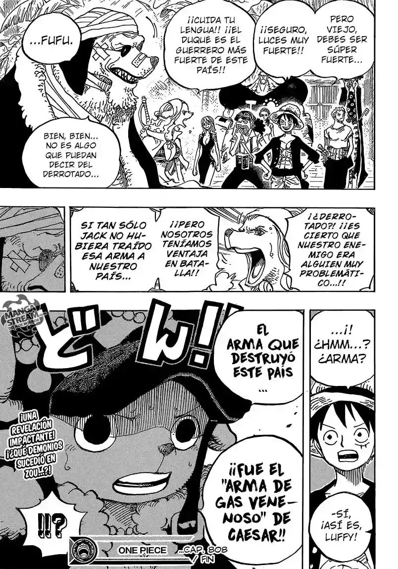One Piece Capitulo 808: El Duque Inuarashi página 17