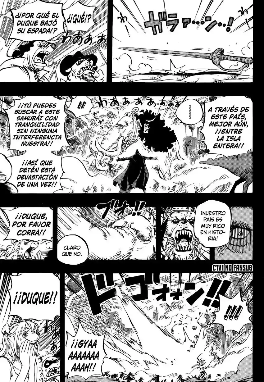 One Piece Capitulo 809: Maestro Nekomamushi página 11