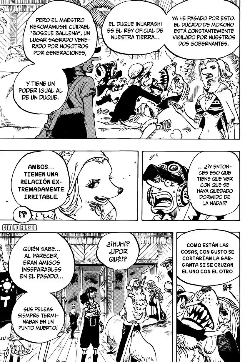 One Piece Capitulo 809: Maestro Nekomamushi página 6