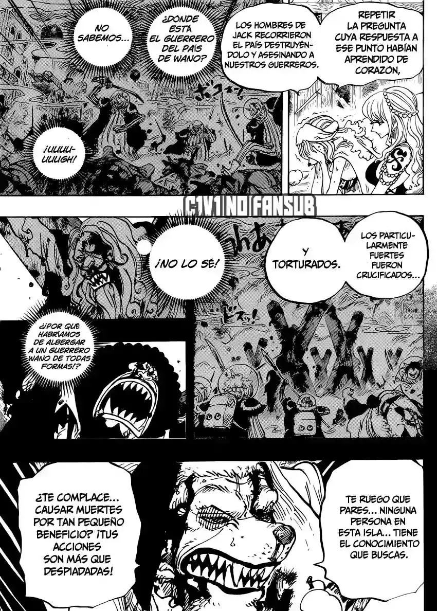 One Piece Capitulo 810: Llegan los piratas del sombrero rizado página 10