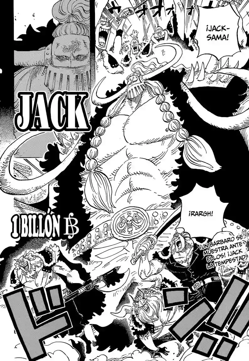 One Piece Capitulo 810: Llegan los piratas del sombrero rizado página 3