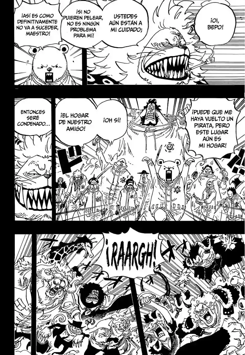 One Piece Capitulo 810: Llegan los piratas del sombrero rizado página 5