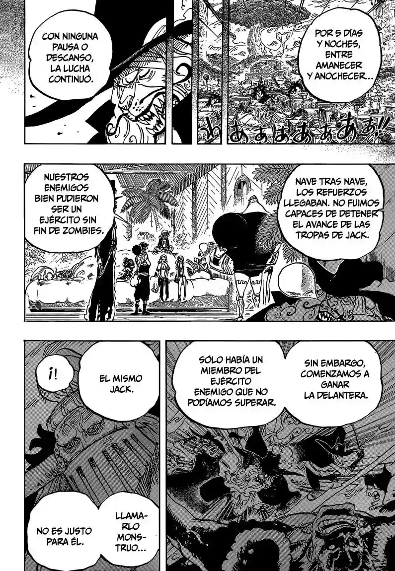One Piece Capitulo 810: Llegan los piratas del sombrero rizado página 7