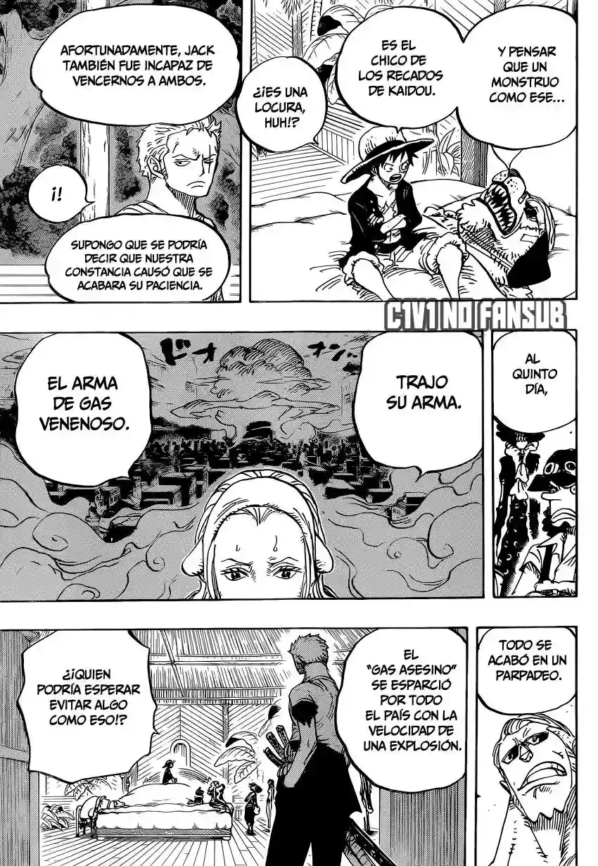 One Piece Capitulo 810: Llegan los piratas del sombrero rizado página 8