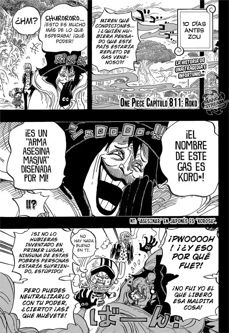 One Piece Capitulo 811: Roko página 3
