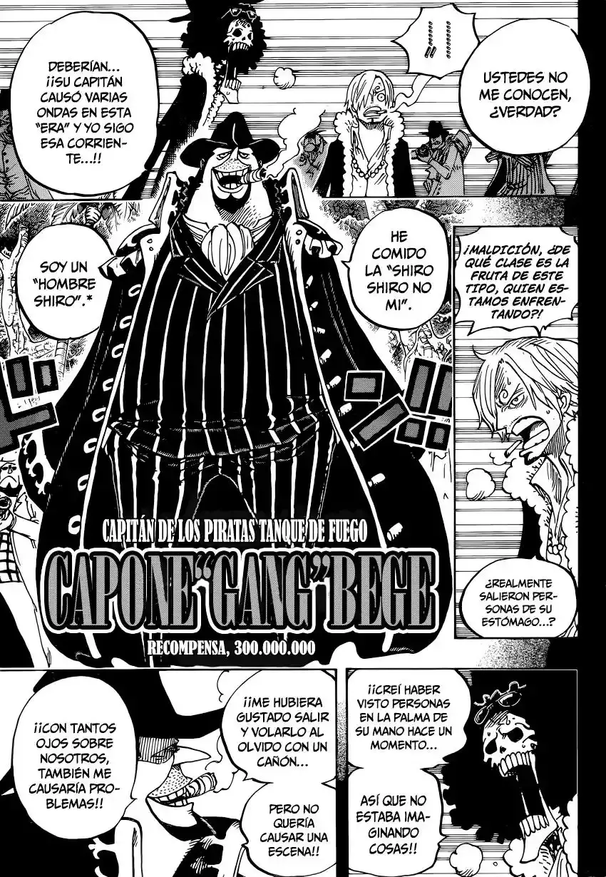 One Piece Capitulo 812: La Banda Capone Bege página 14