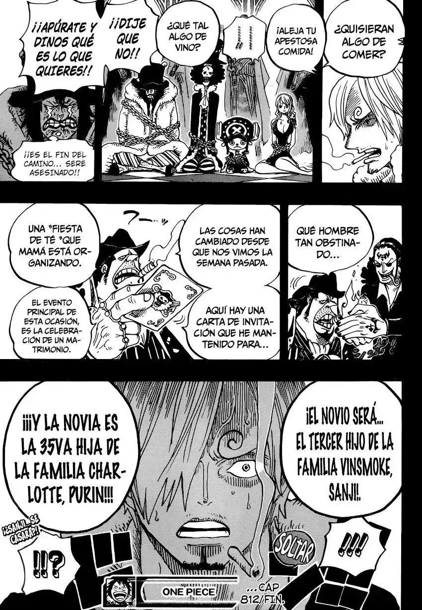 One Piece Capitulo 812: La Banda Capone Bege página 18
