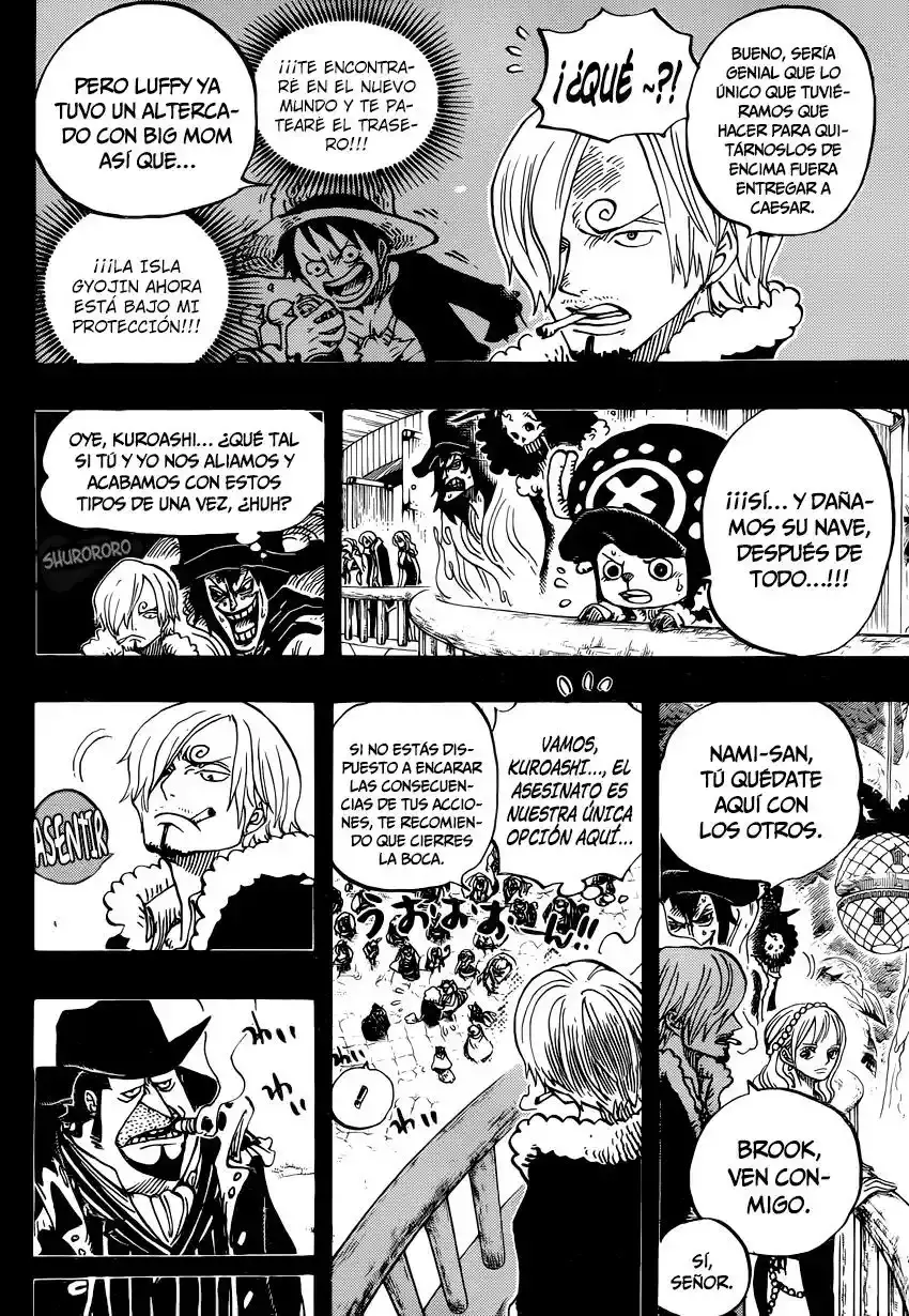 One Piece Capitulo 812: La Banda Capone Bege página 9
