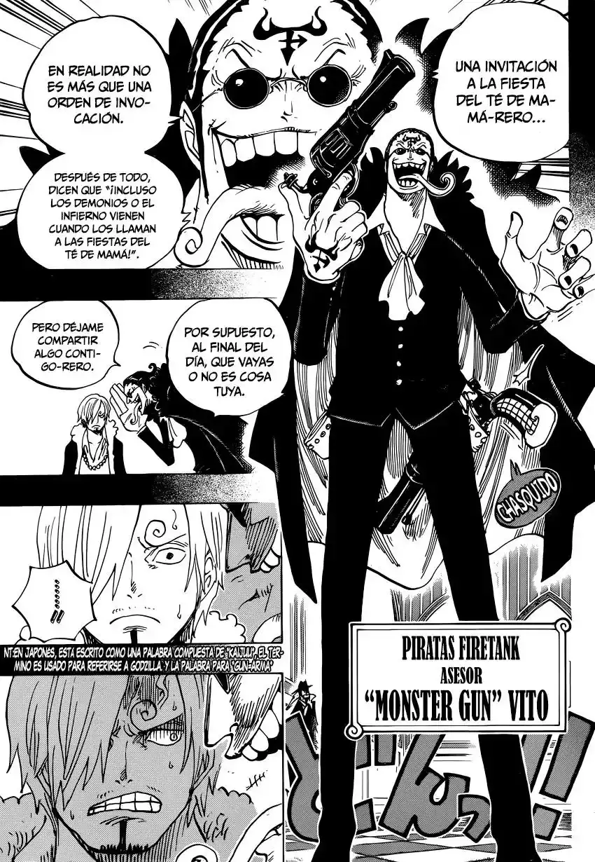 One Piece Capitulo 813: Invitación a la fiesta del té página 10