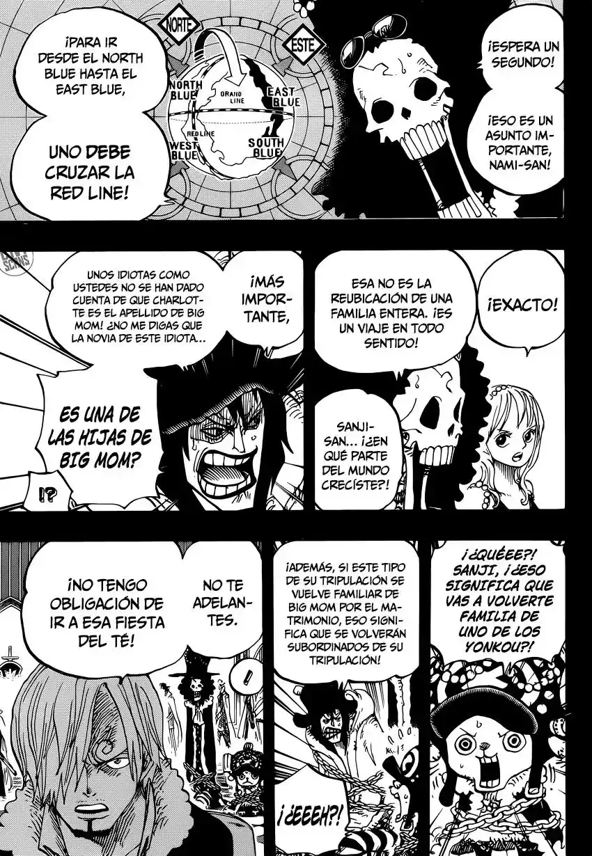 One Piece Capitulo 813: Invitación a la fiesta del té página 6