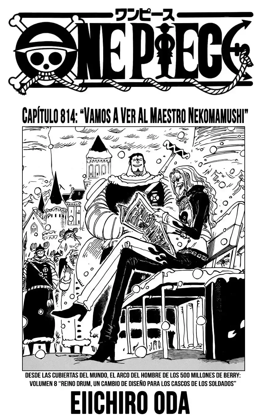 One Piece Capitulo 814: Vamos a ver al Maestro Nekomamushi página 2