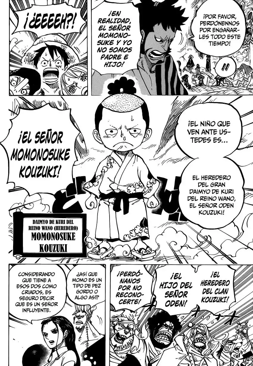 One Piece Capitulo 817: Raizou de la niebla página 9