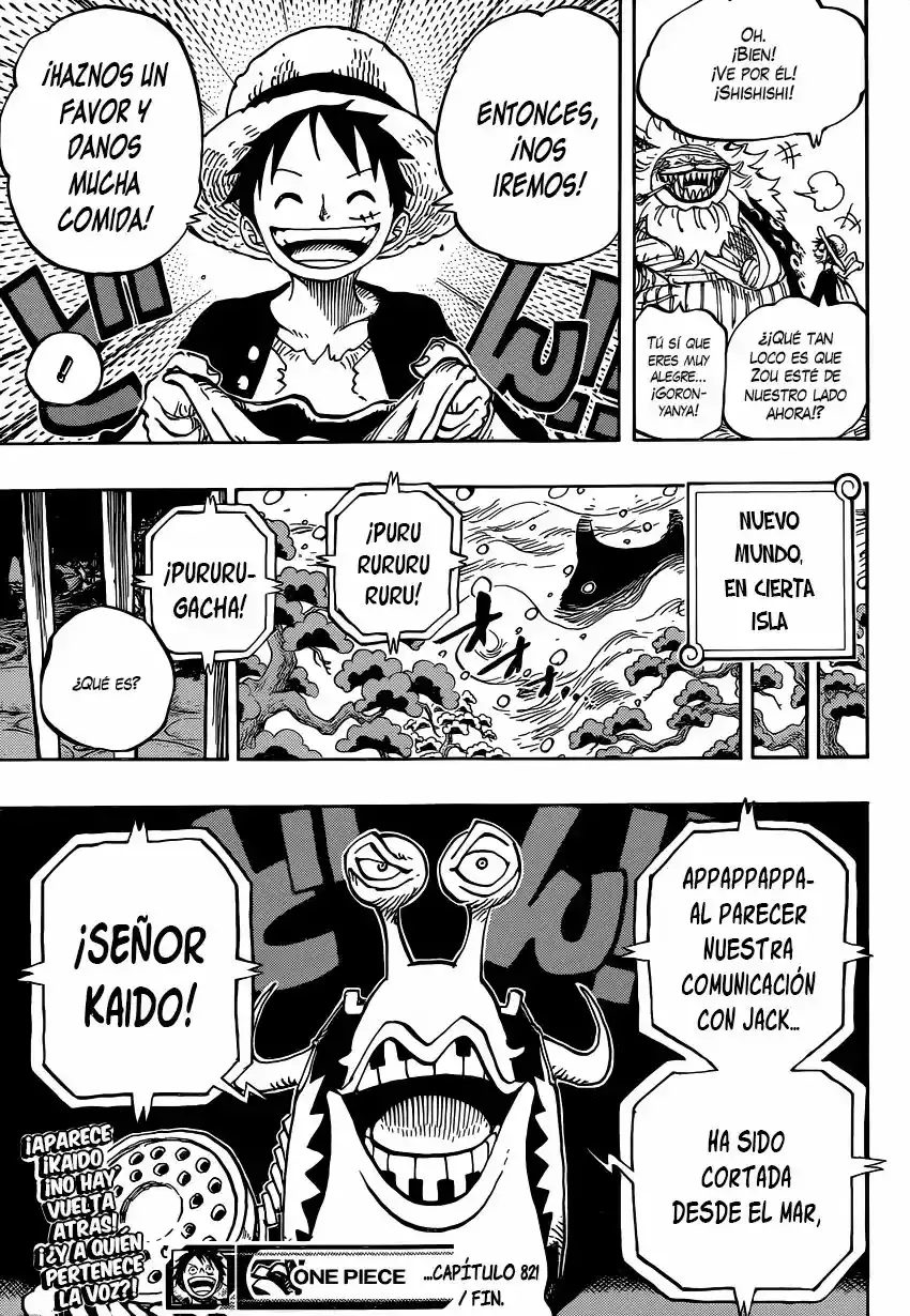 One Piece Capitulo 821: Entendido página 21