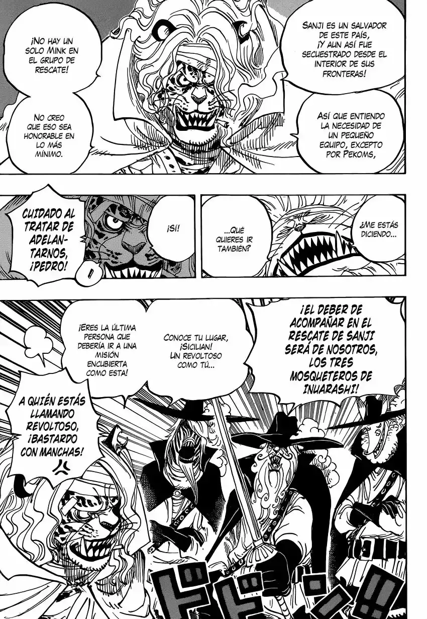 One Piece Capitulo 822: Bajando del elefante página 10