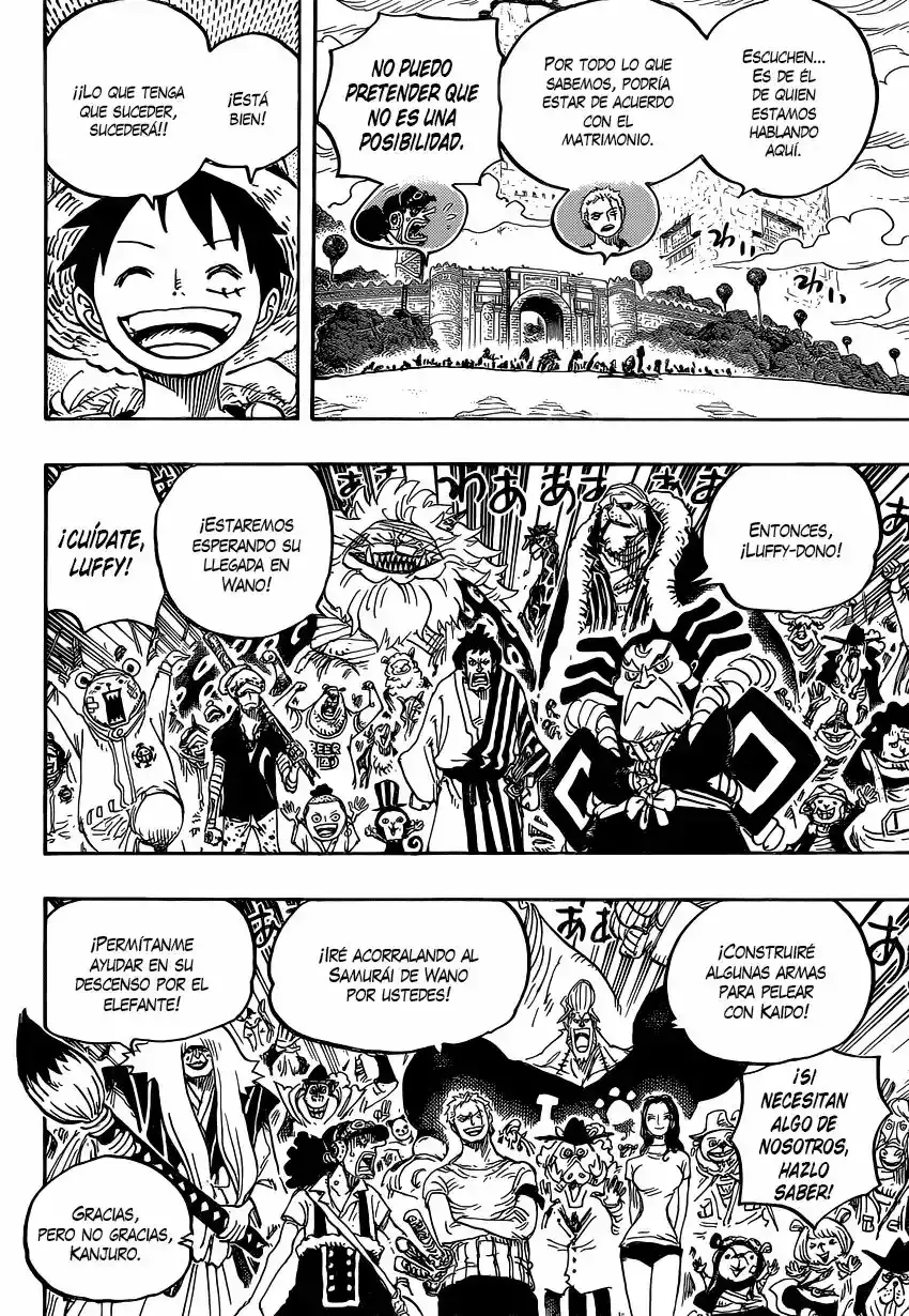 One Piece Capitulo 822: Bajando del elefante página 15