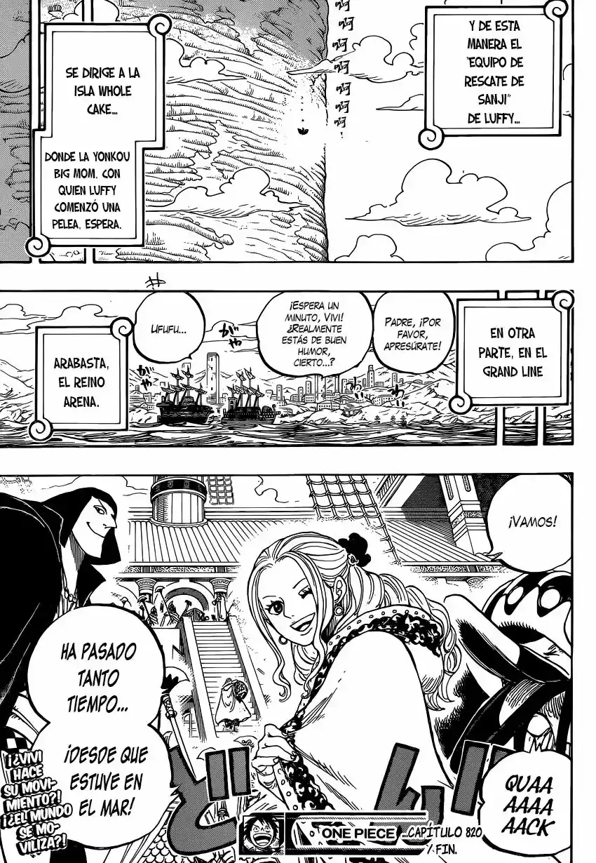 One Piece Capitulo 822: Bajando del elefante página 18
