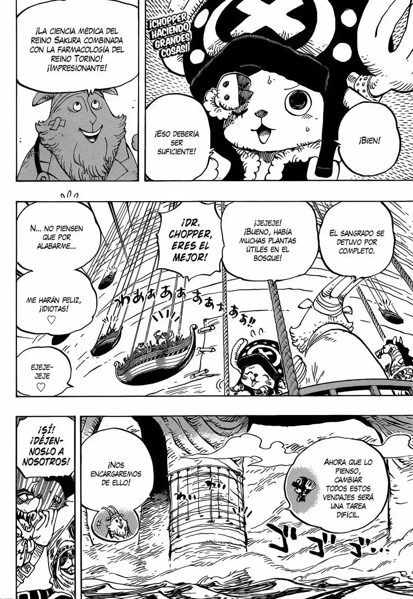 One Piece Capitulo 822: Bajando del elefante página 3