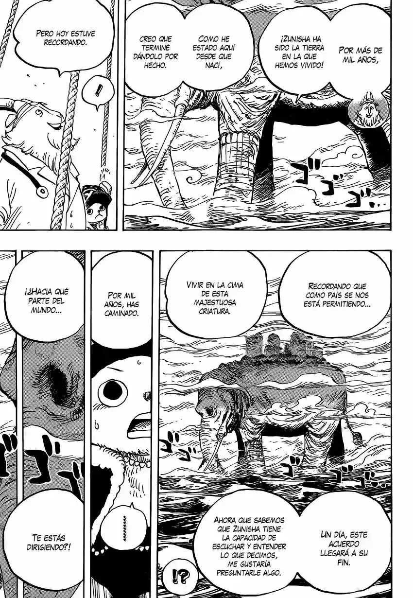 One Piece Capitulo 822: Bajando del elefante página 4