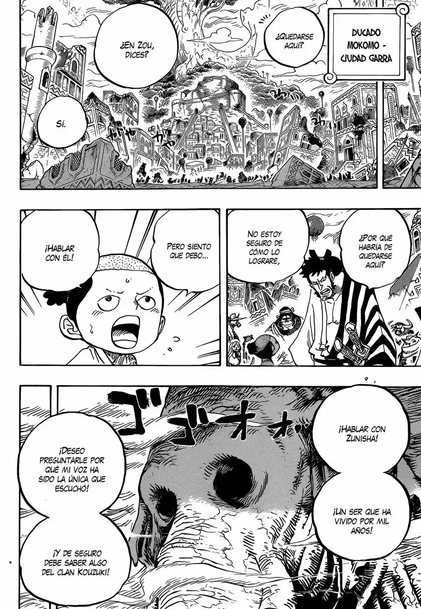 One Piece Capitulo 822: Bajando del elefante página 5