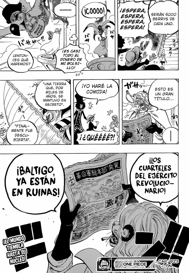One Piece Capitulo 823: Un mundo en movimiento página 17
