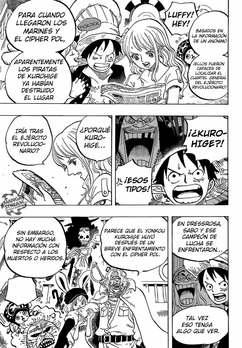 One Piece Capitulo 824: Pequeños juegos de piratas página 4