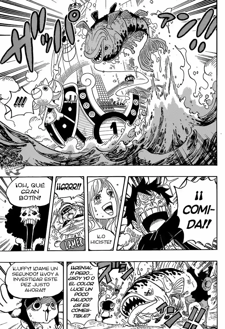 One Piece Capitulo 825: La historieta del WE Times página 10