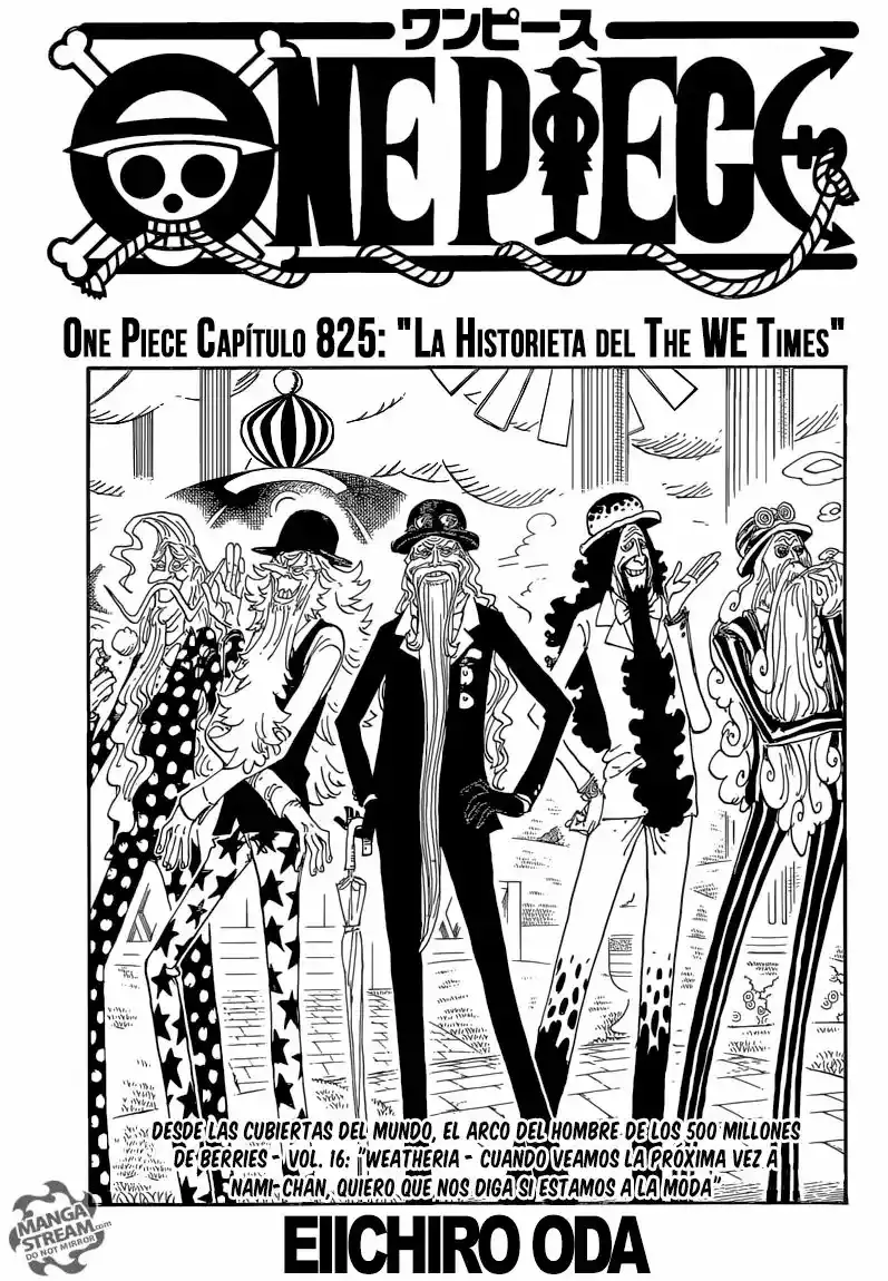 One Piece Capitulo 825: La historieta del WE Times página 2