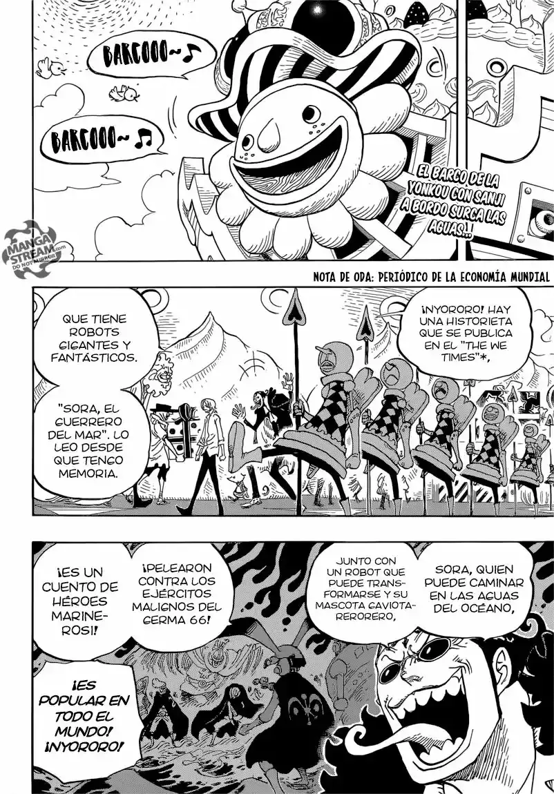 One Piece Capitulo 825: La historieta del WE Times página 3