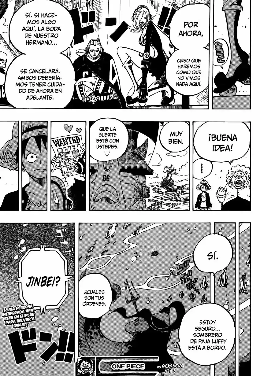 One Piece Capitulo 826: 0 y 4 página 18