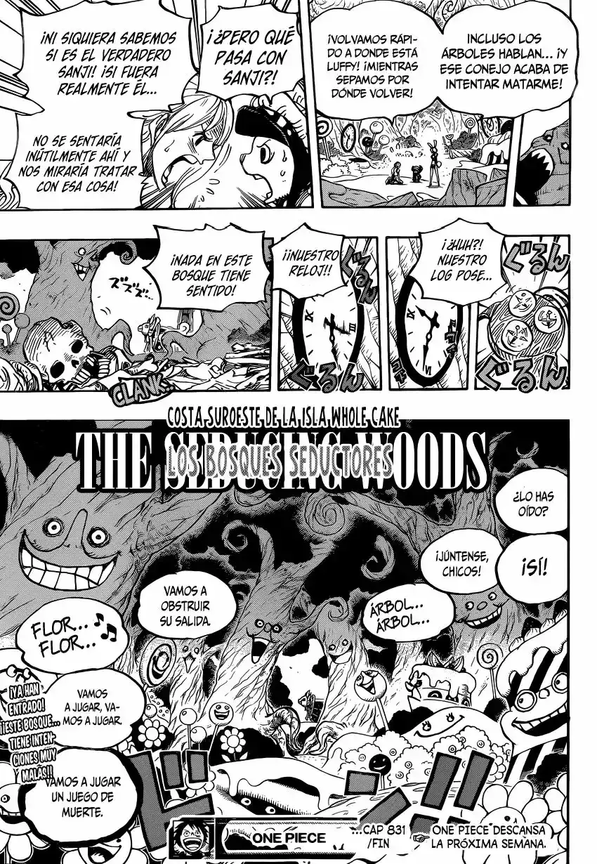 One Piece Capitulo 831: Aventura en un Misterioso Bosque página 18